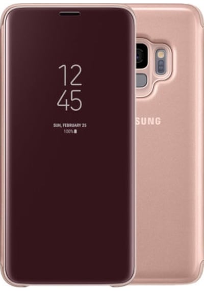 Galaxy S9 İle Uyumlu Clear View Kılıf Altın Ef-zg960cfegww