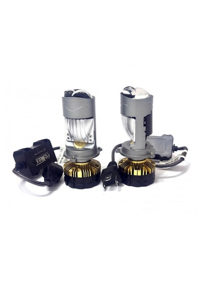 Pro Plus H4 Mercekli Mini Bi-led Perdeli Sellektör Aparatlı 180w 25000 Lumen