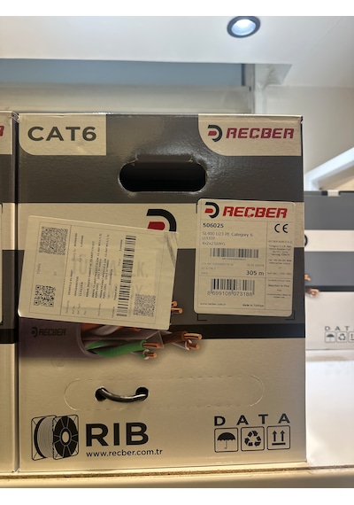 Reçber Cat 6 Sl 400 U23 Pe 4 2 2 23 Awg 305 M. Siyah Dış Ortam