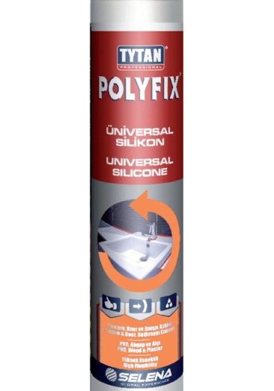 Tytan Polyfix Şeffaf Silikon 3 Ad Şeffaf