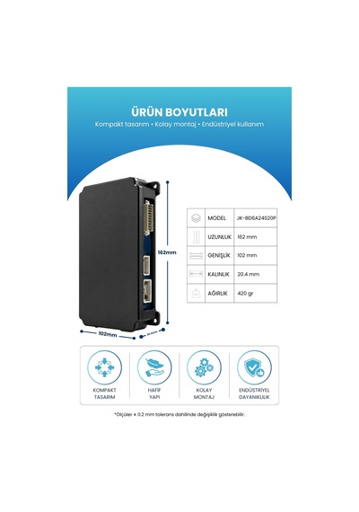 Jk Smart Bms Akıllı Batarya Yönetim Sistemi 8 24s 350a 0.6a Aktif Balans Jk-bd6a24s20p
