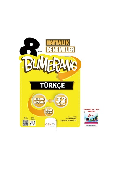 Günay 2025-2026 8. Sınıf Bumerang Türkçe 32 Haftalık Denemeler