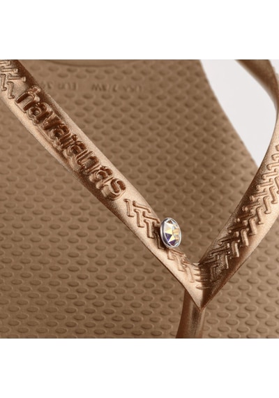 Havaianas Slim Crystal Sw Iı Rose Gold Çocuk Terlik 4145651-3581-2138 Pembe Altın