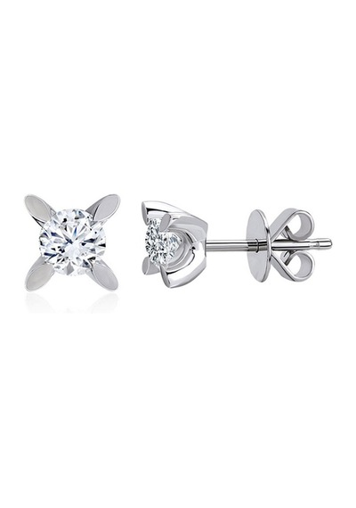 0.30 Karat Tektaş Pırlanta Küpe - Hrd Sertifikalı 51016546