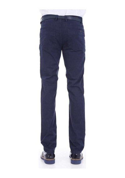 Pamuk 5 Cepli Lacivert Slim Fit Erkek Pantolon - Wessi Siyah