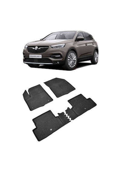 Opel Grandland X 2017-2022 Sahler 4.5D Havuzlu Paspas Siyah