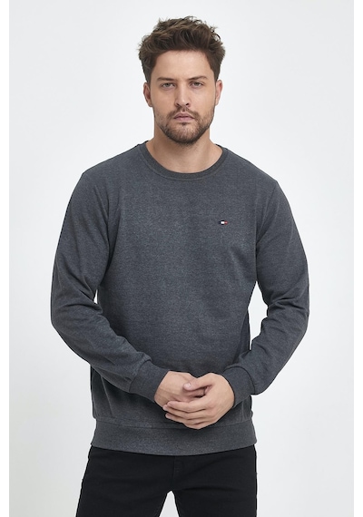 Comeor Erkek Antrasit Bisiklet Yaka Nakış Detaylı Regular Fit Sweatshirt Cmre70 Çok Renkli