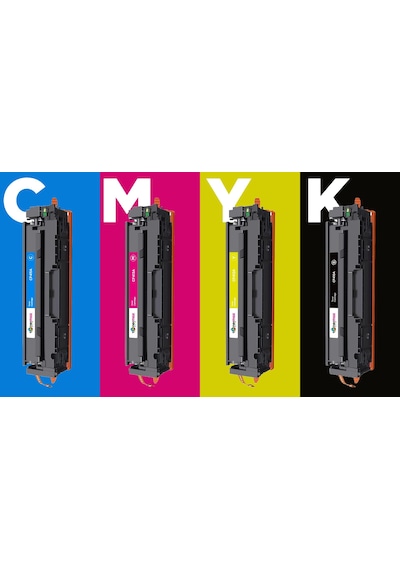 Hp Colour Laserjet Pro Mfp M477dw Uyumlu Toner Takım / Cf410a Takım