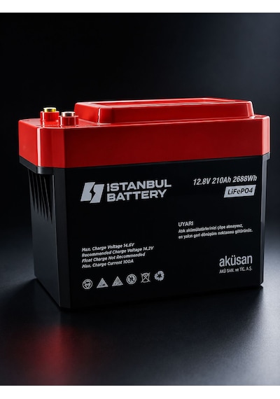 Megacell / Istanbul Battery- 12.8 V 210 Ah Lityum Demir Fosfat Lıfep04 -prizmatik Hücreli