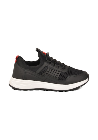Walkway Motano G Siyah-beyaz Fileli Hafif Esnek Unisex Spor Ayakkabı SİYAH-BEYAZ