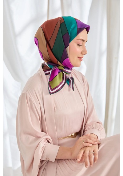 Silk Home %100 Twill İpek Eşarp S543 Mor