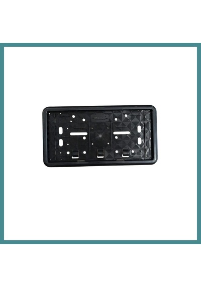 Trendexa Çerçeveli Dikdörtgen Plakalık Plaka Altlığı Siyah 32x17cm 1 Adet Mac
