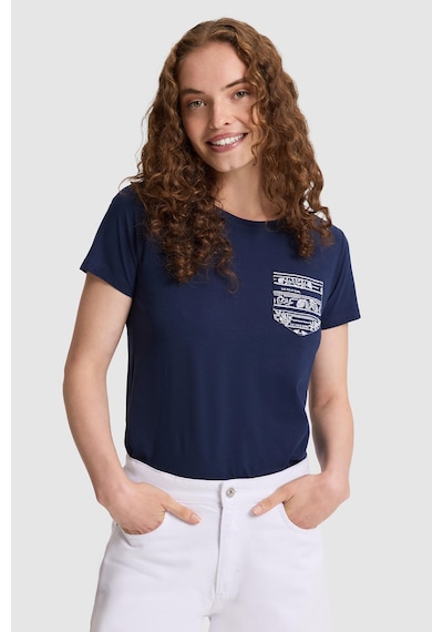 U.S. Polo Assn. Kadın Lacivert Tişört 50323540-vr033