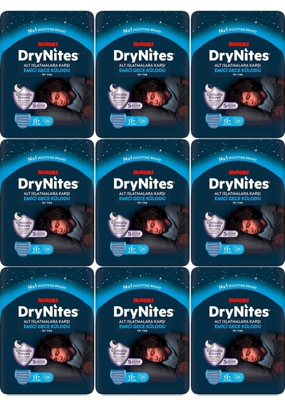 Drynites Emici Gece/külot Bez Erkek 13+yaş 48-60kg Xl 180 Adet