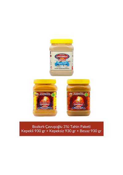 Bozkırlı Çavuşoğlu Tahin 930 Gr 3 Lü Paket