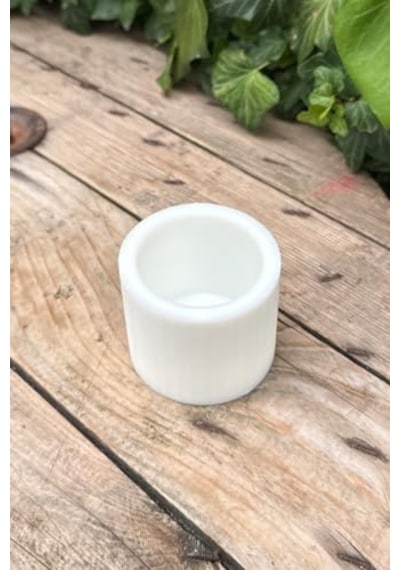 Silindir Şeklinde Silikon Mum Kalıbı 6x6x10 Cm Yeşil Çok Renkli