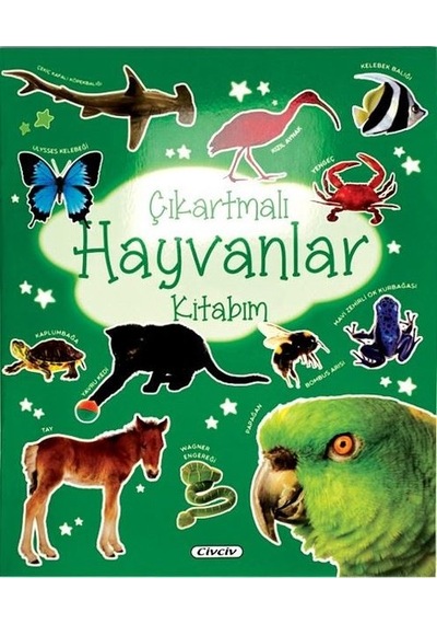 Çıkartmalı Hayvanlar Kitabım- Civciv Yayınları