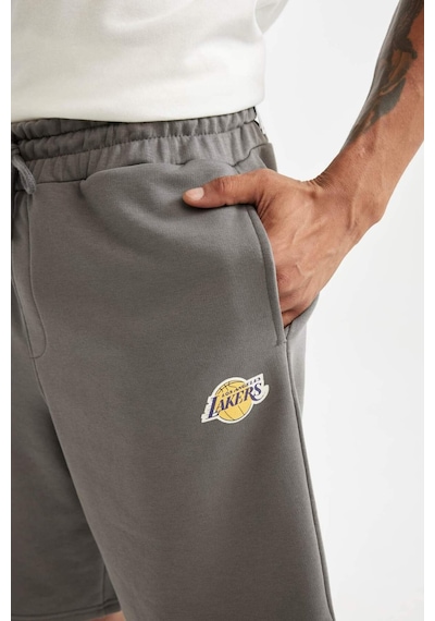 DeFactoFit NBA Los Angeles Lakers Kısa Paça Şort D2752AX24AUGR211