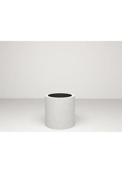 Nuano Consept Silindir Serisi Yuvarlak Saksı Beyaz 60x60