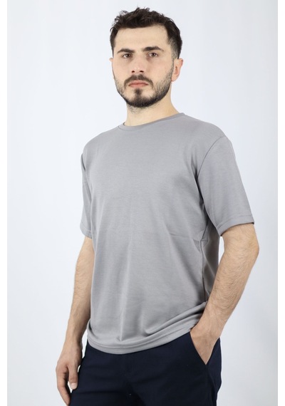 Ventov Regular Fit Bisiklet Yaka Erkek Tişört Vts2604 Krem