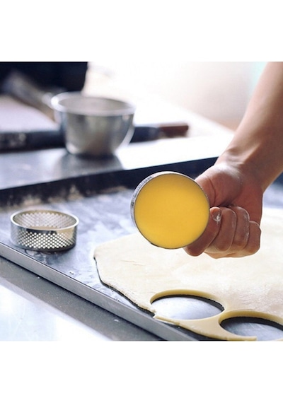 Nar Kalıp Delikli Yuvarlak Tart Kalıbı 10 Lü 6cm