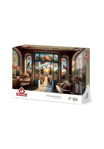 Bahara Açılan Kapı 500 Parça Puzzle
