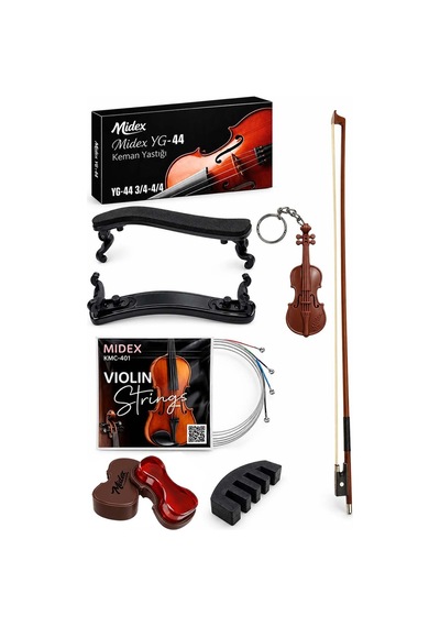 Midex Yg-44Kyt Keman Yastığı Keman Yayı Keman Teli Reçine Susturu