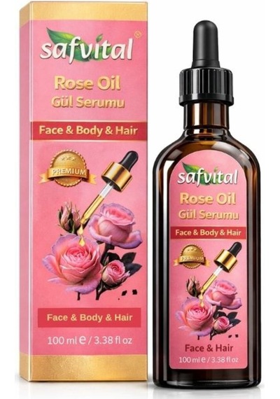 Safvital Gül Özlü Serum 100 Ml B5 Vitaminli Yoğun Nem Işıltı Veren Cilt Ve Saç Bakım Serumu Etkili