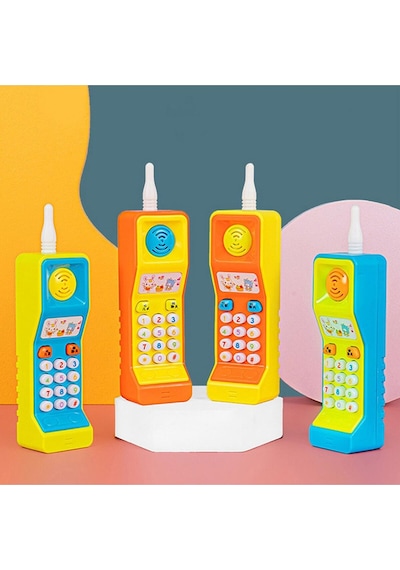 Sesli Işıklı Eğitici Telsiz Telefon 1 Adet 14 Cm