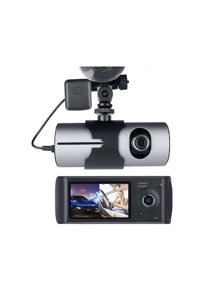 Powermaster R300 Gps Li Çift Kameralı Araç İçi Dvr Kamera Set Oto Yol Kayıt Kamerası