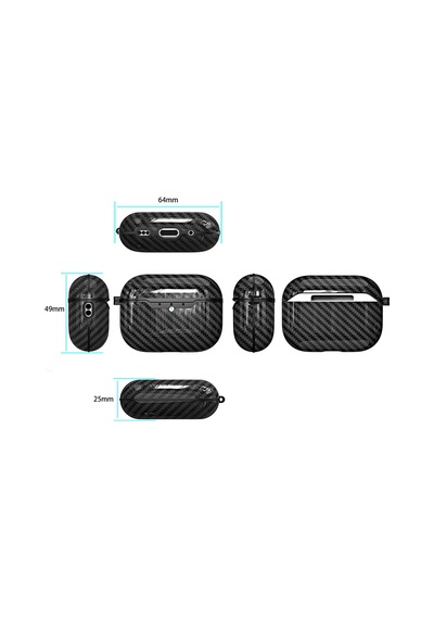 Apple AirPods Uyumlu Pro 3 Kılıf Zore Airbag 05 Silikon Siyah