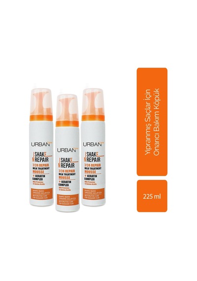Urban Care Shake N Repair 7/24 Repair Onarıcı Saç Köpüğü 3 x 75 ML