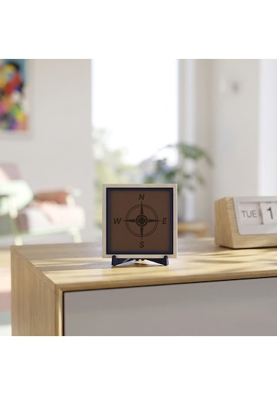 Compass Tasarımlı Modern Dekoratif Obje, Seyahat Tutkunları İçin Şık Bir Parça 10x10 Cm