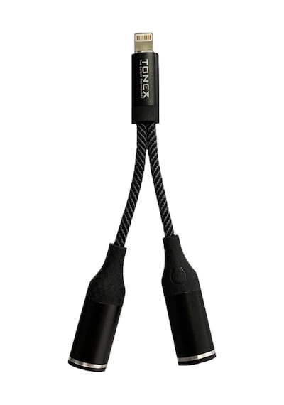 Tonex Sx-06 2in1 Lightning To 3.5mm Aux + Lightning Çoklayıcı Adaptör Kablo