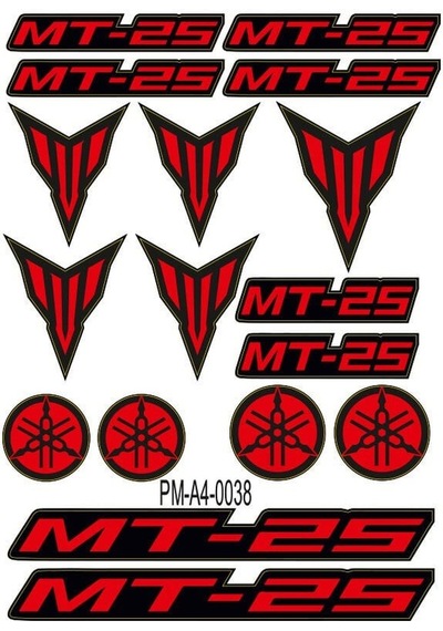 Mt25 Uyumlu A4 Çoklu Sticker Seti 03 Diğer