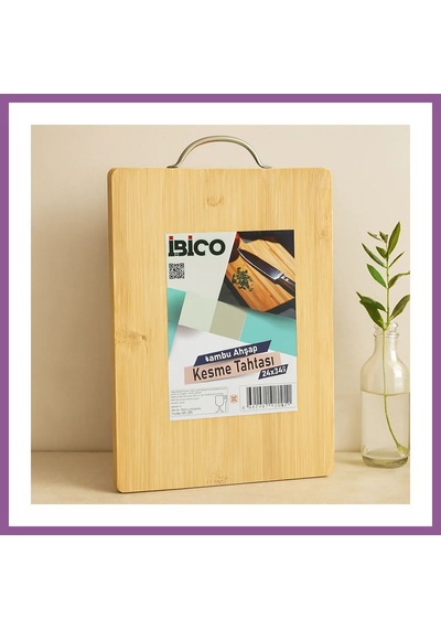 Bezos Bambu Kesme Panosu 24x34x1.7 Cm - Metal Kulplu Rengaren Diğer