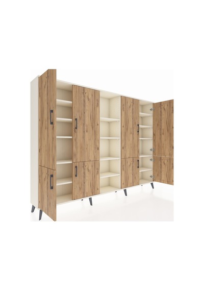 Arges Dolap 14 Raflı 8 Kapaklı 220x30x163 Aytaşı-çam/aytaşı Atlas Çam/aytası - Aytası Arges Dolap 14 Raflı 8 Kapaklı 220x30x163 Aytaşı-çam/aytaşı Atlas Çam/aytası - Aytası