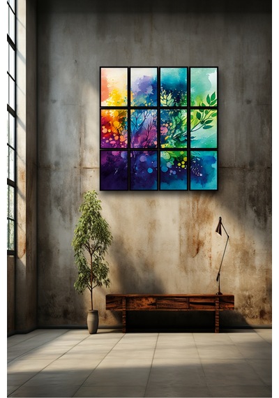 12 Parça Renkler Çiçek Çerçeve Görünümlü Mdf Tablo Duvar Süsü Hediyelik Eşya 45cm X 85cm Renkli - 606150469 Renkli 12 Parça Renkler Çiçek Çerçeve Görünümlü Mdf Tablo Duvar Süsü Hediyelik Eşya 45cm X 85cm Renkli - 606150469 Renkli