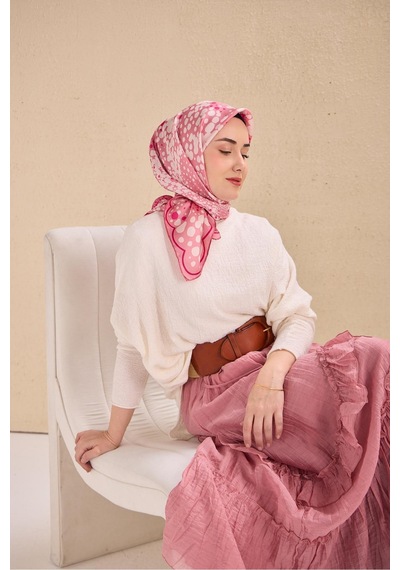 Silk Home Twill İpek Eşarp 11515-13 Pembe