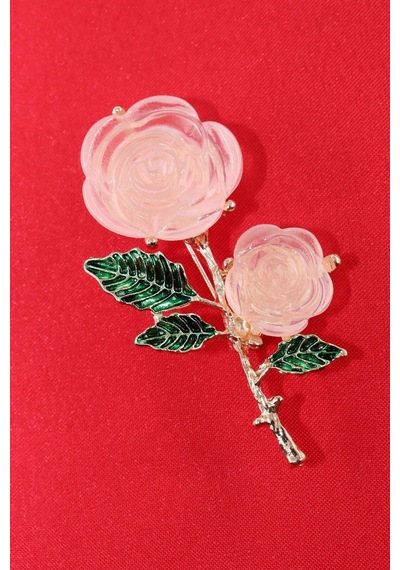 Pembe Gül Broş. Yaka İğnesi Pembe Güllü Broş. Tasarım Pembe Gül Broş. Kadın Broş. Gül Broş. Pembe