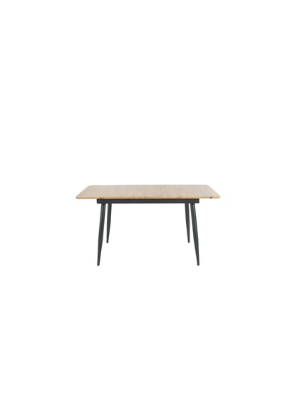 Pera Açılır Mutfak Ve Yemek Masası Siyah Metal Ayaklı Suntalam 120x80 Cm Ceviz