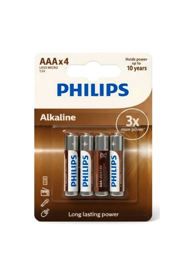 Philips İnce Kalem Pil Aaa 4lü - 2 Paket