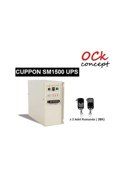 Cuppon Sm1500 Kepenk Güç Kaynağı, Cuppon Ups - 1500 Watt Kepenk İçin Kesintisiz Güç Kaynağı-118480