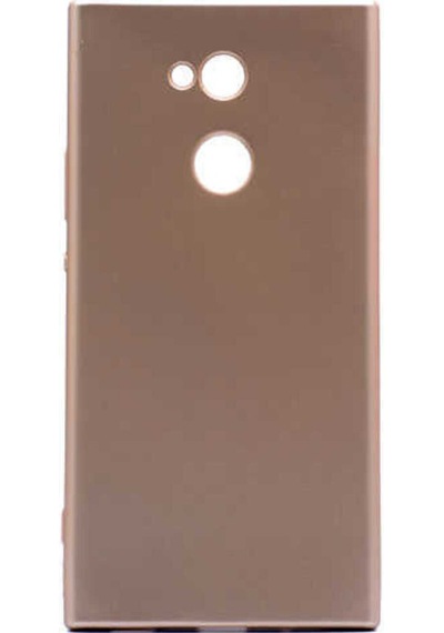 Sony Xperia Xa2 Ultra Kılıf Zore Premier Silikon Kapak Gold
