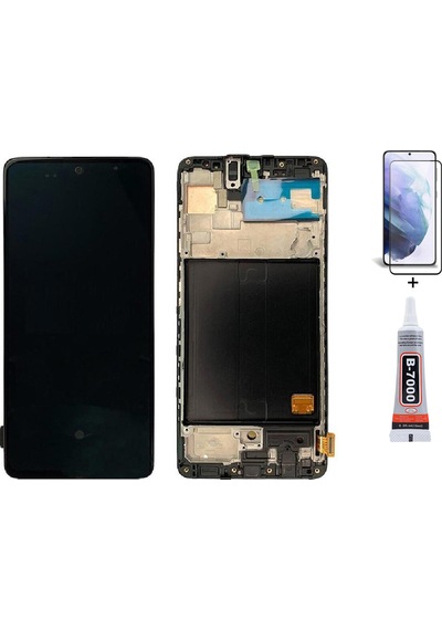 Samsung A51 2020 A515f Çıtalı Uyumlu Ekran Lcd Dokunmatik B7000 15ml Yapıştırıcı Ve Kırılmaz Cam İle Beraber Yc