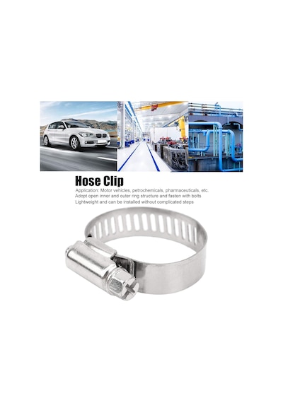 10'lu Metal Hortum Kelepçesi Seti 8-18 Mm / 11-20 Mm / 13-23 Mm / 18-25 Mm / 14-27 Mm Ayarlanabilir Paslanmaz