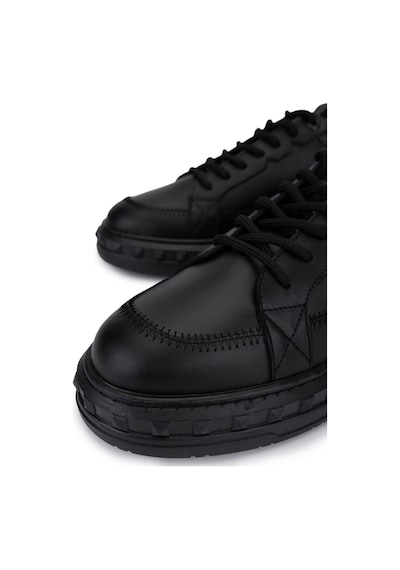 Tamer Tanca Erkek Hakiki Deri Siyah Deri Sneakers & Spor Ayakkabı 352 23159 Erk Ayk Sk25-26 Sıyah Dr Siyah
