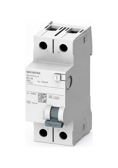 Siemens 5sv5312-6 30ma 1x25a Kaçak Akım Koruma Rölesi A Tip