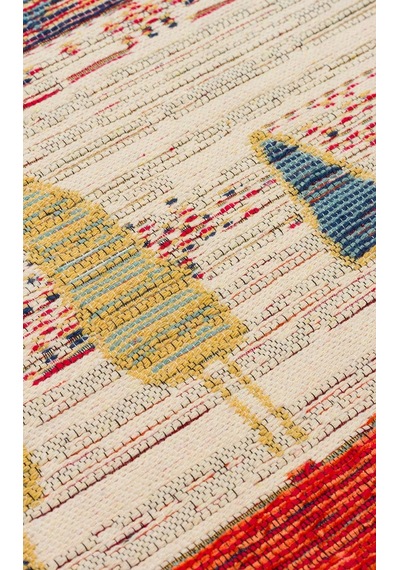 Eko Halı Nomad Kilim Nmd 12 Terra Yıkanabilir Kilim Çok Renkli