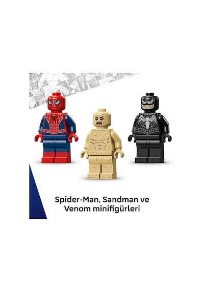 LEGO® ǀ Marvel Efsanevi Savaş: Örümcek Adam, Kum Adam’a Karşı 76334 - 9 Yaş ve Üzeri Çocuklar için Oyuncak Yapım Seti (201 Parça)